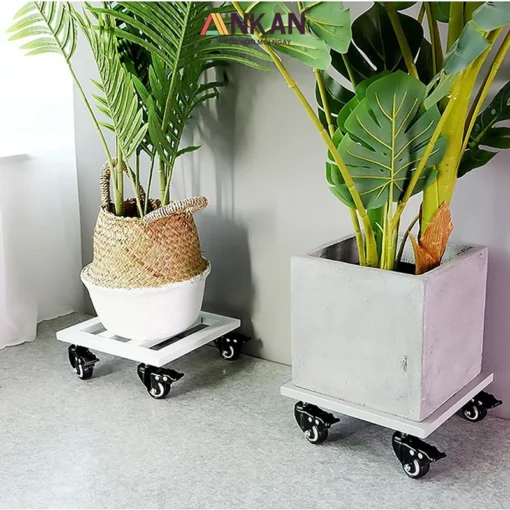 Bánh xe lắp dưới đế kê chậu cây