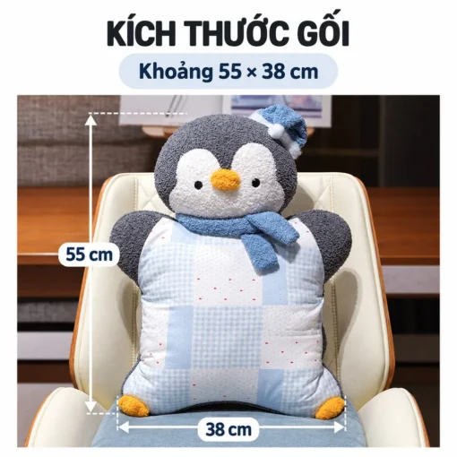 chăn gối văn phòng hình chim cánh cụt - ảnh sản phẩm 8