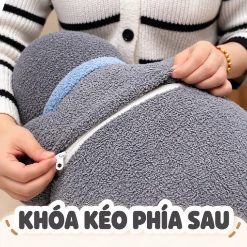 chăn gối văn phòng hình chim cánh cụt - ảnh sản phẩm 9