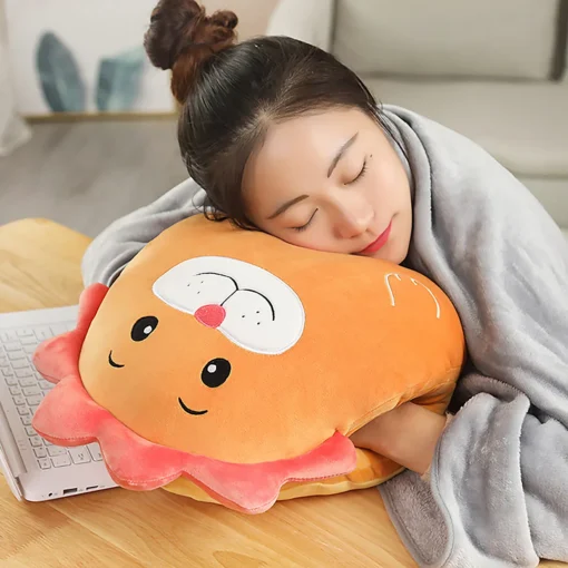 chăn gối văn phòng sư tử cam - ảnh sản phẩm 4
