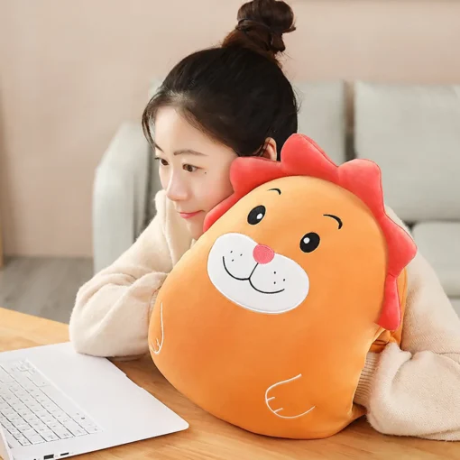 chăn gối văn phòng sư tử cam - ảnh sản phẩm 5