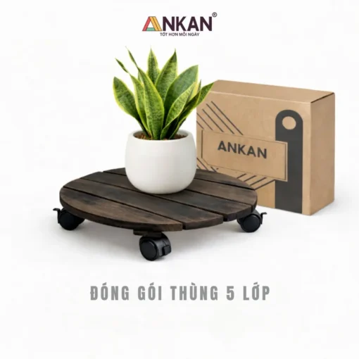 Đế Chậu Cây Tròn Đen 35cm – Tải 60kg - ảnh thực tế 7