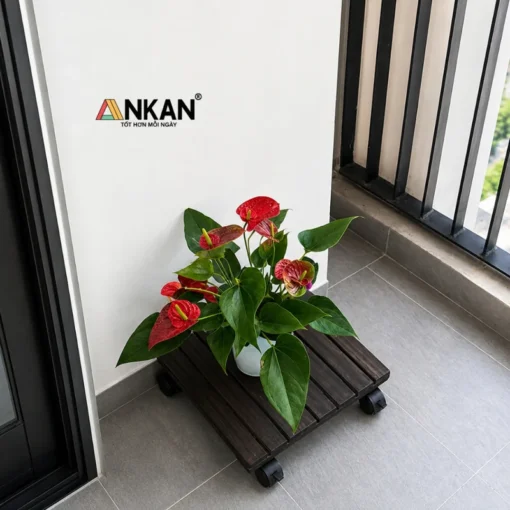 Đế Chậu Cây Vuông Đen 35cm – Tải 60kg 10 Đế Chậu Cây Vuông Đen 35cm – Tải 60kg - ảnh thực tế 1