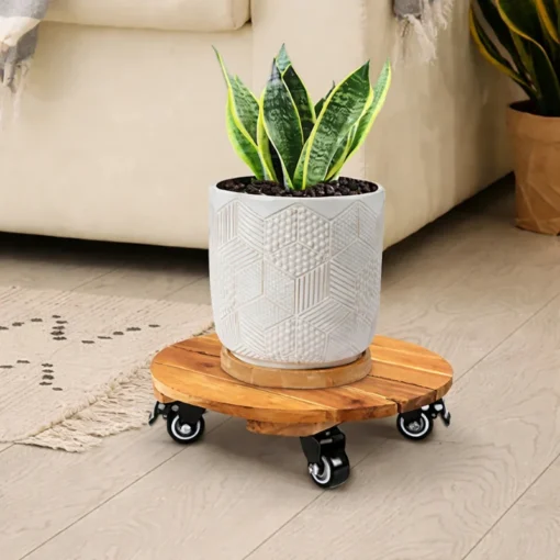 Đế Chậu Cây Tròn Vàng 35cm – Tải 120kg - ảnh thực tế 7