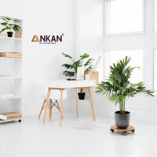 Đế Chậu Cây Tròn Vàng 40cm – Tải 120kg - ảnh thực tế 8