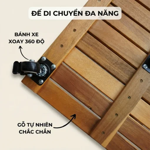 Đế Chậu Cây Vuông Vàng 45cm – Tải 120kg - ảnh thực tế 6