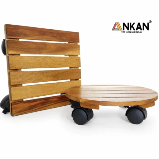 Đế Chậu Cây Vuông Vàng 30cm – Tải 60kg - ảnh thực tế 1
