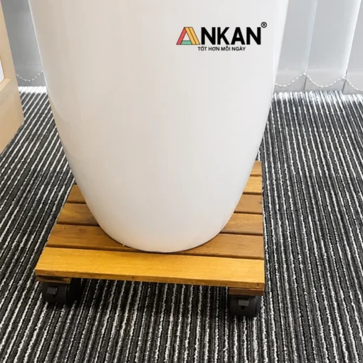 Đế Chậu Cây Vuông Vàng 30cm – Tải 60kg - ảnh thực tế 8