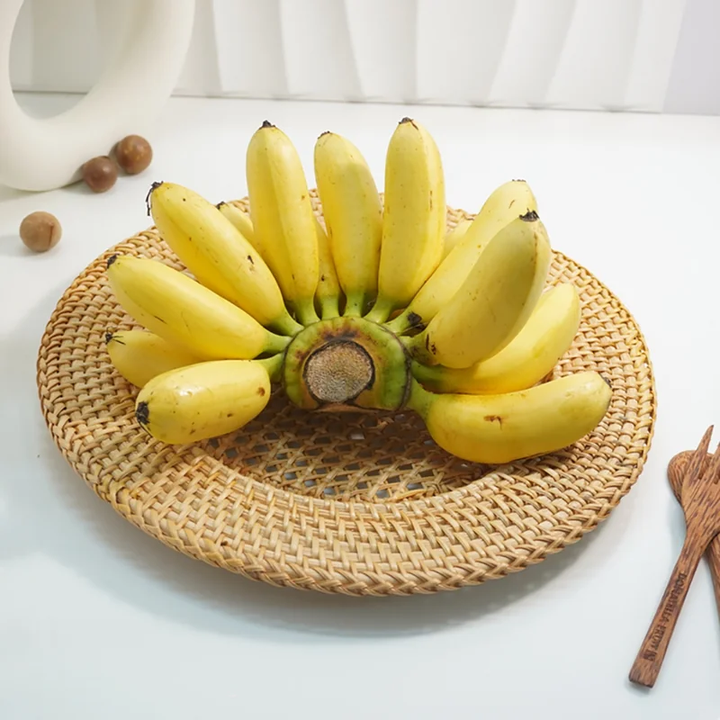 Dĩa Mây Tự Nhiên Đan Thưa 33cm 21 Thương hiệu ANKAN Dĩa Mây Tự Nhiên Đan Thưa 33cm
