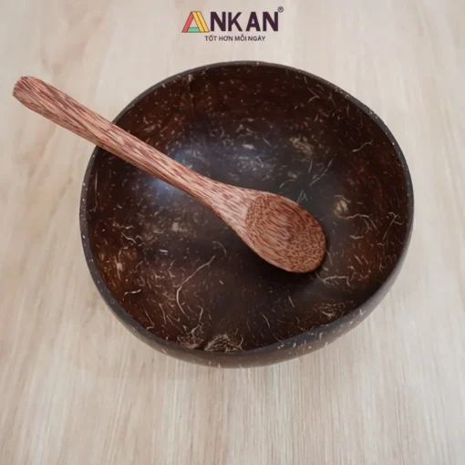 Bát Gáo Dừa Kèm Muỗng ANKAN - ảnh thực tế 1