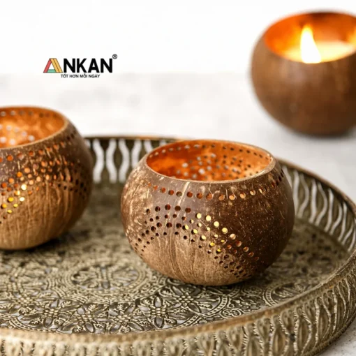 Đèn Gáo Dừa Hình Sóng ANKAN - ảnh thực tế 5