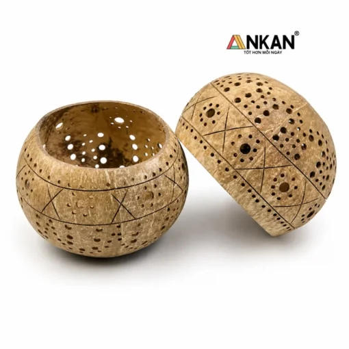 Đèn Gáo Dừa Hoa Cúc ANKAN - ảnh thực tế 4