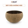 Bát Gáo Dừa Mộc Kèm Muỗng ANKAN nền trắng, logo ANKAN