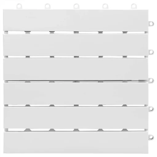 Vỉ Gỗ 6 Nan Trắng Snow 30×30cm - ảnh thực tế 1
