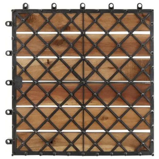 Vỉ Gỗ 6 Nan Trắng Snow 30×30cm - ảnh thực tế 4