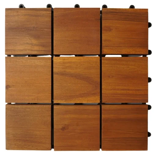 Vỉ Gỗ 9 Nan Kim Cương Vàng 30×30cm - ảnh thực tế 1