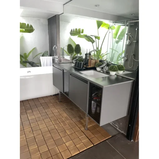 Vỉ Gỗ 9 Nan Kim Cương Vàng 30×30cm - ảnh thực tế 2
