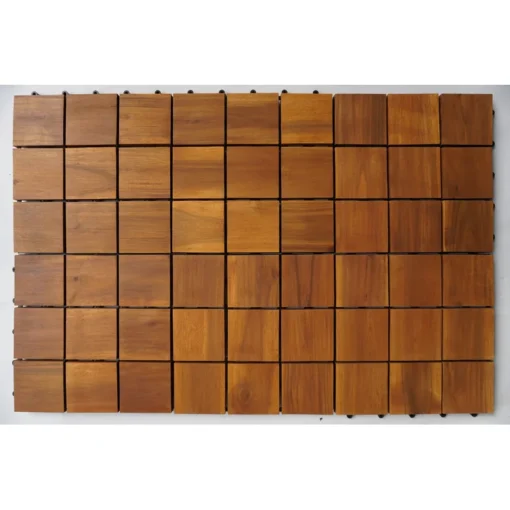 Vỉ Gỗ 9 Nan Kim Cương Vàng 30×30cm - ảnh thực tế 3
