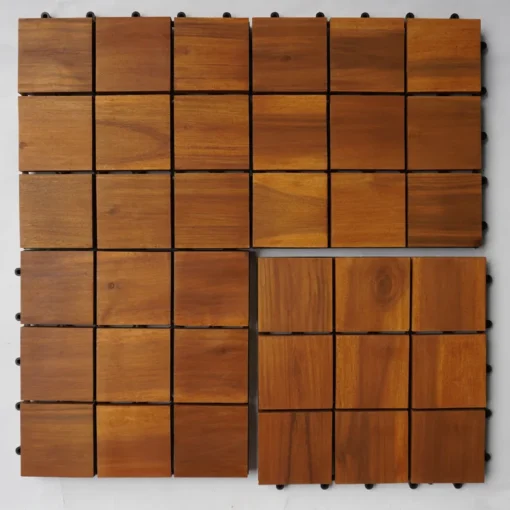 Vỉ Gỗ 9 Nan Kim Cương Vàng 30×30cm - ảnh thực tế 4