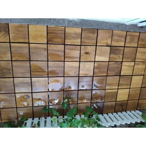 Vỉ Gỗ 9 Nan Kim Cương Vàng 30×30cm - ảnh thực tế 5