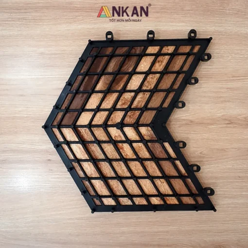 Vỉ Gỗ Xương Cá Vàng 30×30cm - ảnh thực tế 3