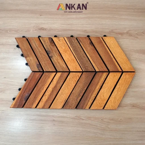 Vỉ Gỗ Xương Cá Vàng 30×30cm - ảnh thực tế 5