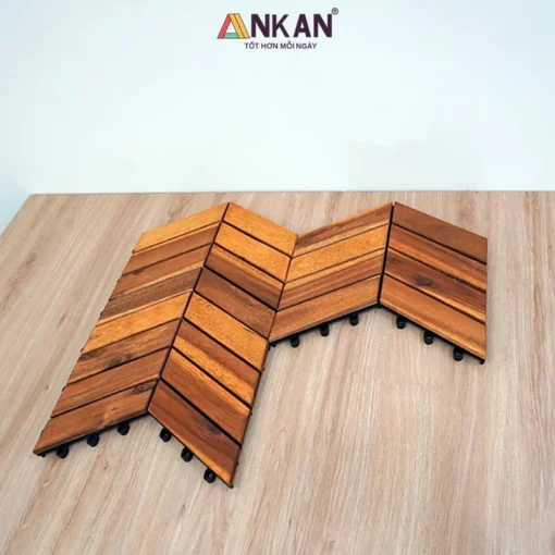Vỉ Gỗ Xương Cá Vàng 30×30cm - ảnh thực tế 6
