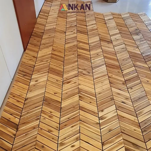 Vỉ Gỗ Xương Cá Vàng 30×30cm - ảnh thực tế 8