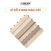 Vỉ Gỗ 6 Nan Vàng Cát 30×30cm 23 Vỉ Gỗ 6 Nan Vàng Cát 30×30cm nền trắng, logo ANKAN