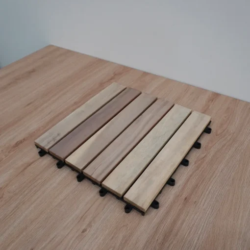 Vỉ Gỗ 6 Nan Vàng Cát 30×30cm - ảnh thực tế 1
