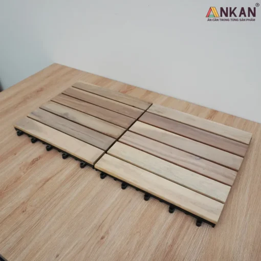 Vỉ Gỗ 6 Nan Vàng Cát 30×30cm - ảnh thực tế 3