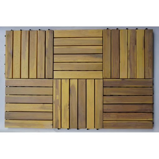 Vỉ Gỗ 6 Nan Vàng Cát 30×30cm - ảnh thực tế 4