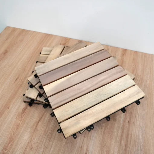 Vỉ Gỗ 6 Nan Vàng Cát 30×30cm - ảnh thực tế 5