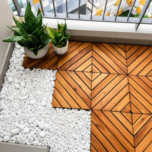 Vỉ Gỗ 8 Nan Xéo Vàng 30×30cm 16 Vỉ Gỗ 8 Nan Xéo Vàng 30×30cm - ảnh thực tế 7