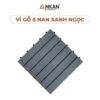 Vỉ Gỗ 6 Nan Xám Xanh 30×30cm 22 Vỉ Gỗ 6 Nan Xám Xanh 30×30cm nền trắng, logo ANKAN