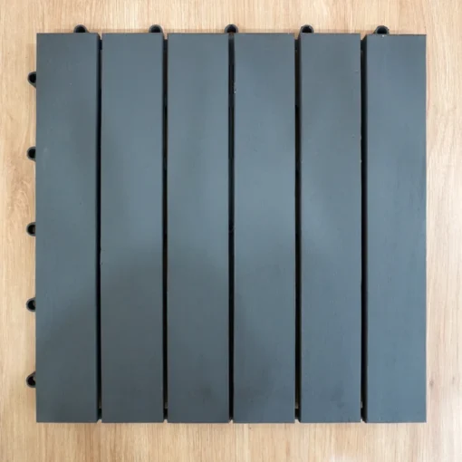 Vỉ Gỗ 6 Nan Xám Xanh 30×30cm 10 Vỉ Gỗ 6 Nan Xám Xanh 30×30cm - ảnh thực tế 1