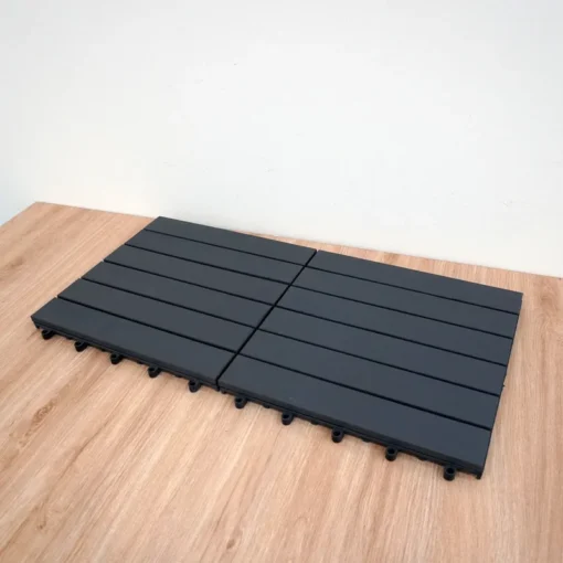 Vỉ Gỗ 6 Nan Xám Xanh 30×30cm 15 Vỉ Gỗ 6 Nan Xám Xanh 30×30cm - ảnh thực tế 6