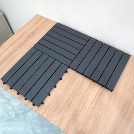 Vỉ Gỗ 6 Nan Xám Xanh 30×30cm 17 Vỉ Gỗ 6 Nan Xám Xanh 30×30cm - ảnh thực tế 8
