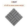 Vỉ Gỗ 12 Nan Xám Xanh 30×30cm 22 Vỉ Gỗ 12 Nan Xám Xanh 30×30cm nền trắng, logo ANKAN